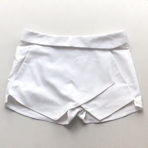 Zara white envelope skort